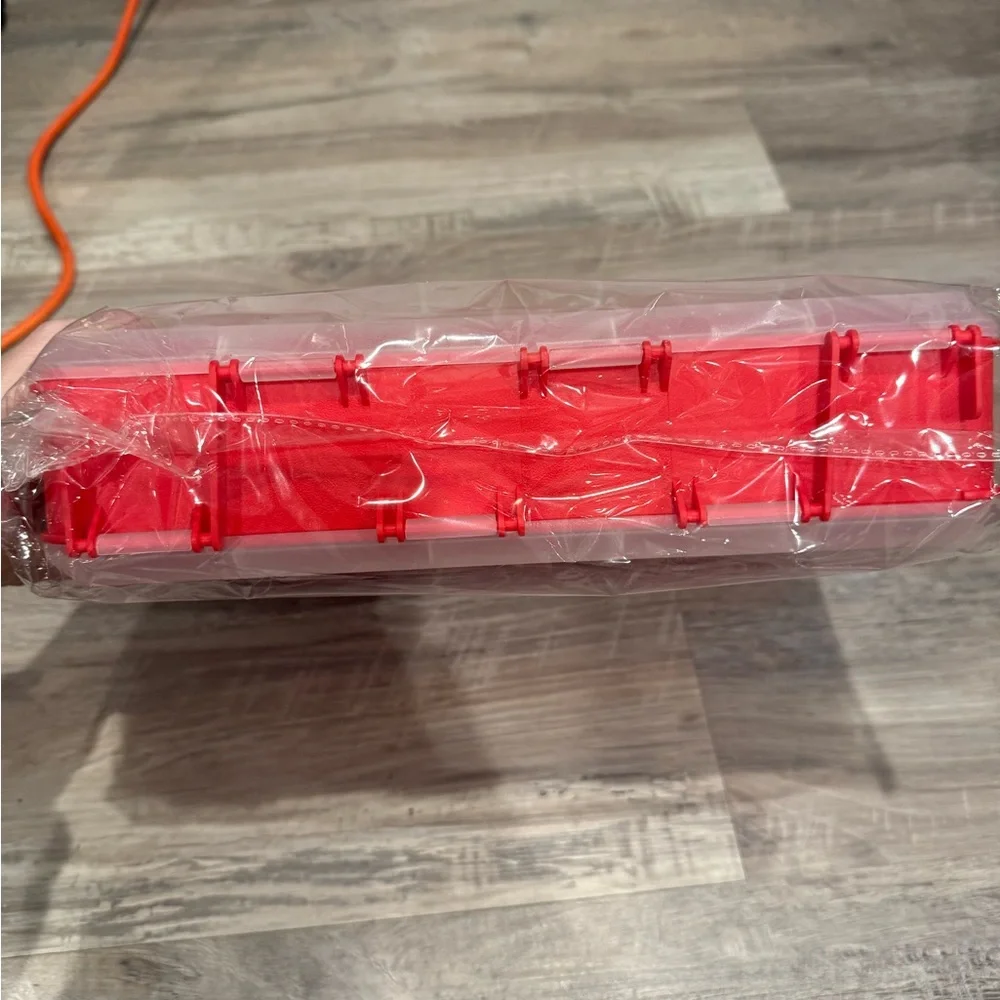 Home4 Double Sided Toy Display Red Storage Organizer Box